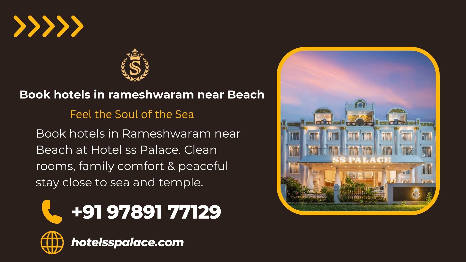 Book hotels in Rameshwaram near beach at Hotel Sri Ashvik with clean rooms and peaceful family stay close to sea and temple