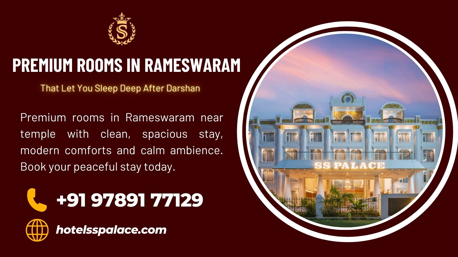 Premium rooms in Rameswaram near temple with clean, spacious stay, modern comforts and calm ambience. Book your peaceful stay today.