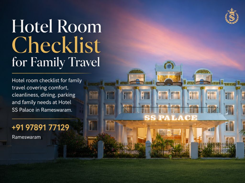 Hotel room checklist for family travel